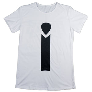 "A Loose i" White T-Shirt (Front)
